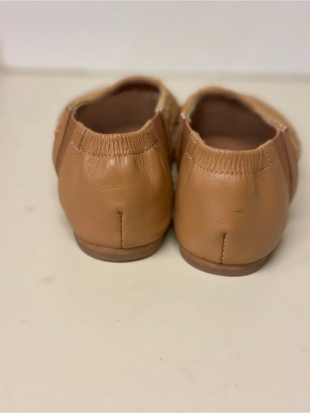 Steve Madden  Raffia/Leather Uppers in a Deep Tan almost Gold Slip-On Loafers